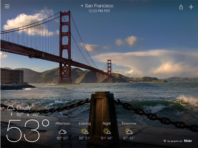 Yahoo-Weather-iPad