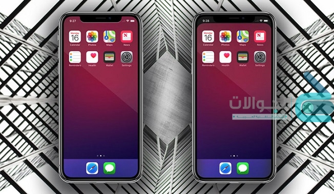 شرح طريقة إخفاء حافة الأيفون إكس iPhone X من الشاشة